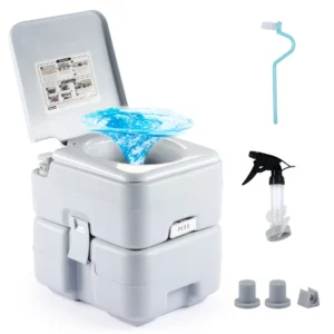 DARTMOOR 10L/23L Portable Toilet Flushing Chemical Toilet Potty Camping Caravan