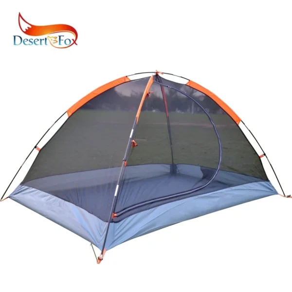 Desert&Fox Backpacking Tent 2 Person Double Layer Camping Tents 4 Seasons Waterproof Breathable Lightweight Portable Travel Tent - Image 2
