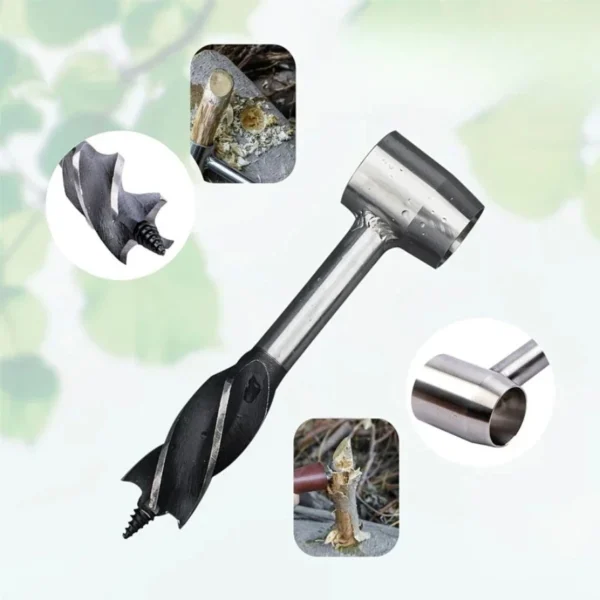 Auger Wrench Outdoor Survival Hand Drill Survival Gear Tool Sports Jungle Crafts Camping Bushcraft Accessories - Image 5