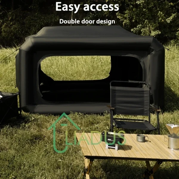 Inflatable Fully Automatic Camping Tent Outdoor Construction-Free Portable Folding Camping Rainproof Thickened Cabin Camping - Image 2