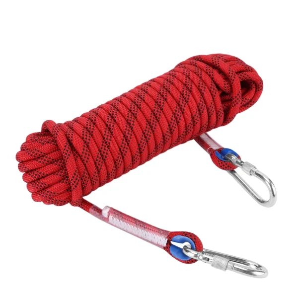 Climbing Cord Climbing Rope Paracord 12mm Heavy Duty Paracord Panchute Corad Lanyard with Carabiner Climbing Rope Accessory - Image 2