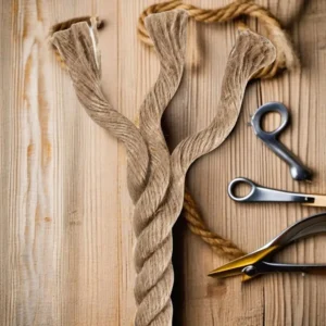 50m Jute Rope - Durable 16mm Thick Natural Twine