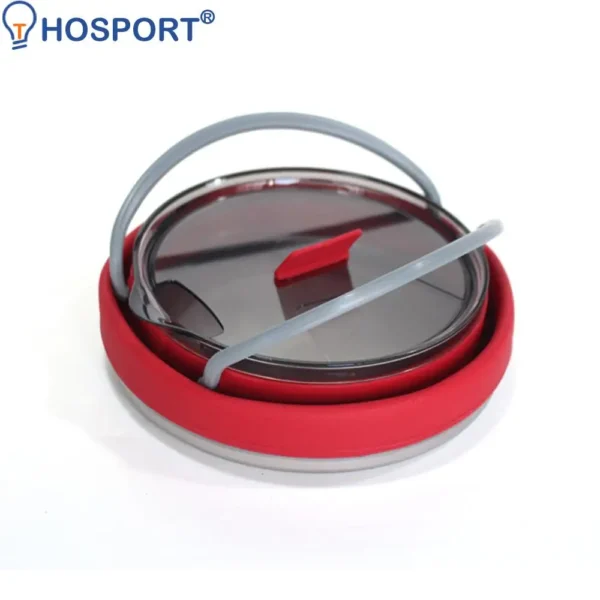 Foldable Water Kettle Lightweight Camping Kettle Compact Silicone Water Pot with Ergonomic Handle Collapsible Hot Water Boiler - Image 6