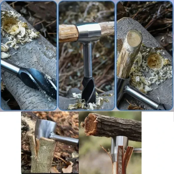 Auger Wrench Outdoor Survival Hand Drill Survival Gear Tool Sports Jungle Crafts Camping Bushcraft Accessories - Image 6