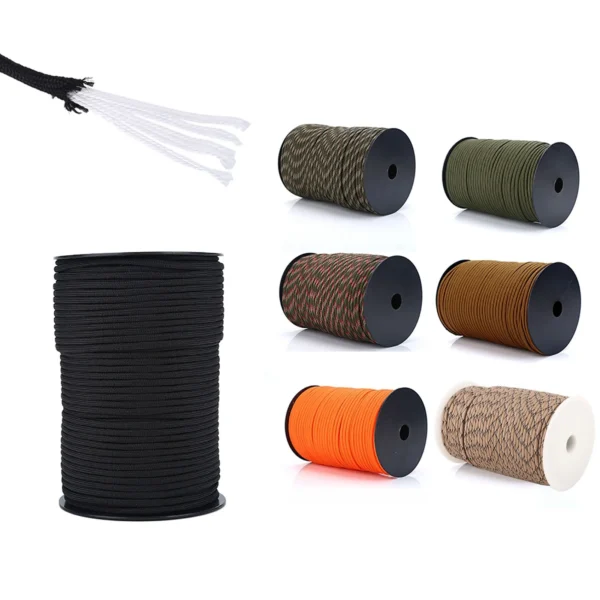 550 Reflective Paracord Parachute Cord Lanyard 9 Strand 100m 9 Strand Paracord Multi function Paracord Parachute Paracord - Image 2