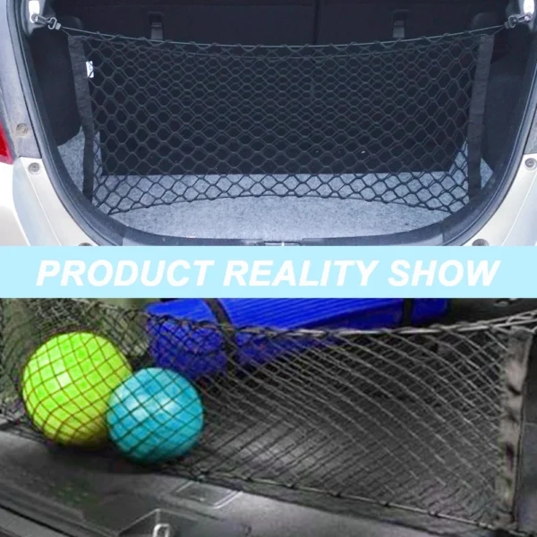 Universal Car Trunk Net Elastic Luggage Net Cargo Organizer Storage Nylon Mesh Nets Stretchable Car Interior Mesh Network Pocket - Image 6
