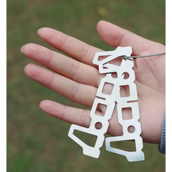 A Pair Camping Alcohol Stove Cross Stand Stainless Steel Boiler Rack Tools Thermostability Outdoor Travel Card Furnace Support - Image 2
