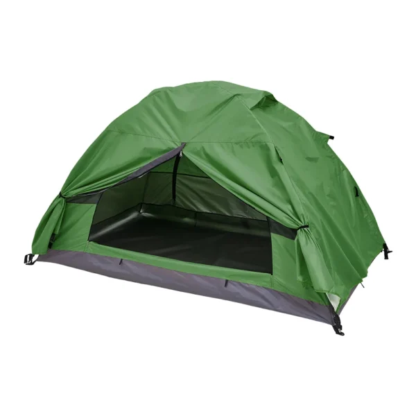 Voltsify Portable Camping Tent with Detachable Top Cover for 1 Person for Fishing Hiking Camping Off-grid - Image 3