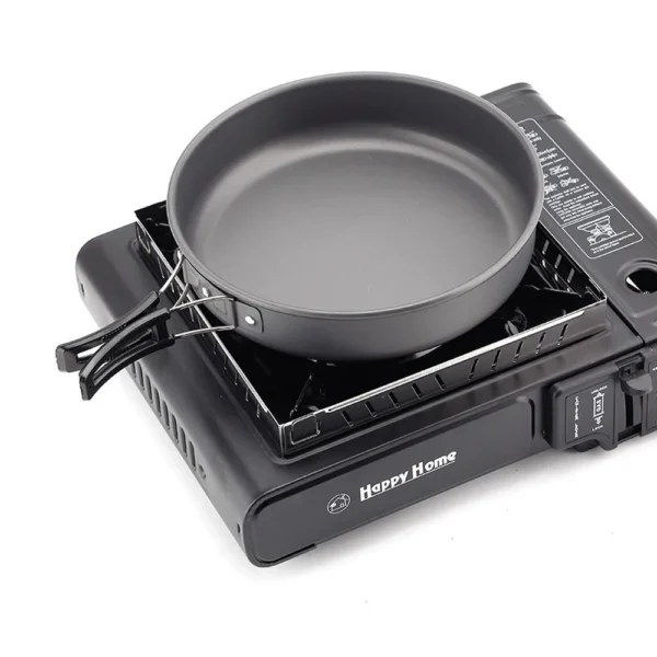 Stainless Steel Camping Stove Windscreen - Foldable Windproof Shield for Gas/Butane/Alcohol Burners, BBQ Hiking Equipment - Image 5