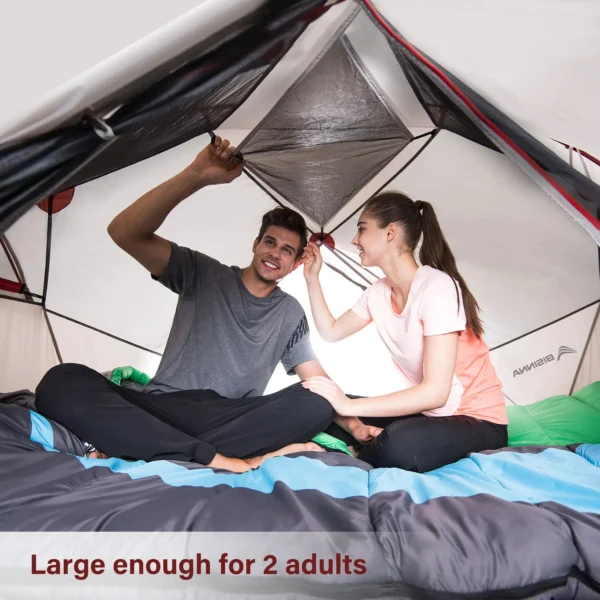 BISINNA 2 Person Ultralight Camping Tent 20D 380T Nylon Double Layer Waterproof Backpacking Tent for Hiking Travel with free mat - Image 5
