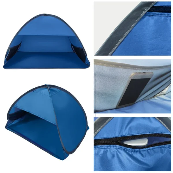 Beach Headrest Sunshade Tent UV-protecting Sunshelter Automatic Opened Portable Outdoor Camping Sunshade Tent For Adults Kids - Image 3