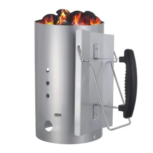 Stainless Steel Charcoal Grill Chimney Starter BBQ Chimney Starter Charcoal Fire Barrel for Charcoal Grill and Barbecue